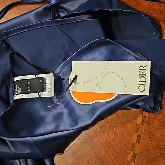 Navy Satin Dress - brand new with tags - Picture 4 of 4